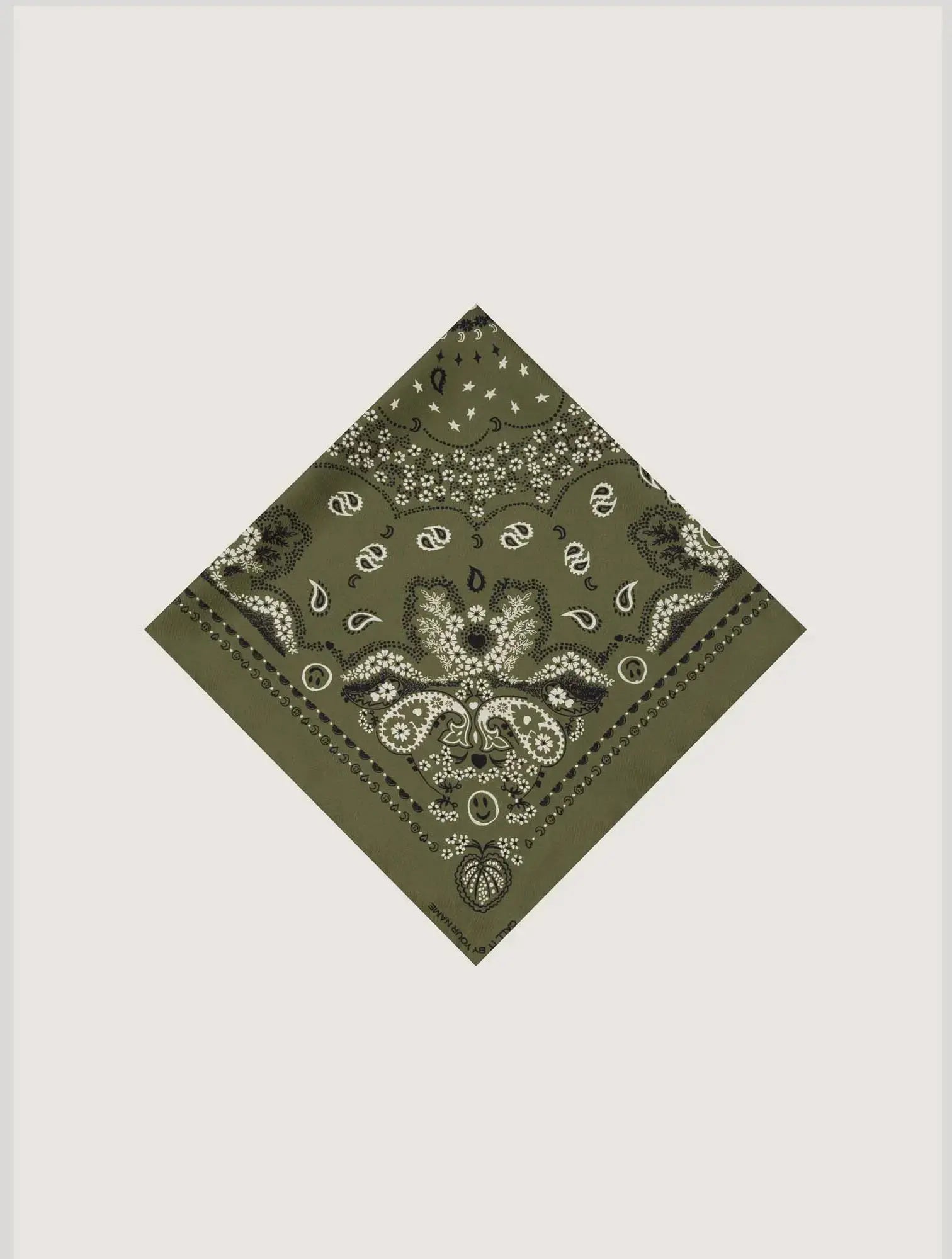 Silk Bandana - KAKI - Small Model