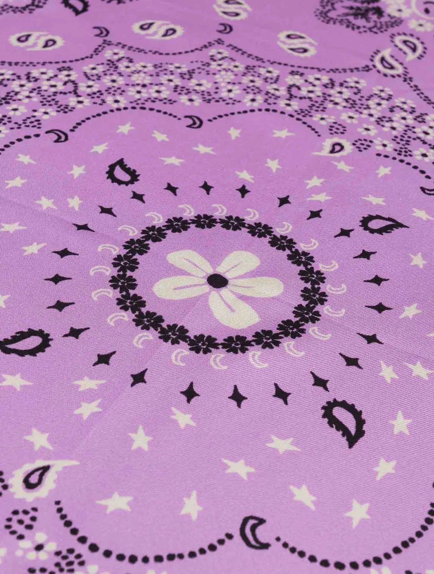 Bandana en Soie - LAVANDE - Petit Modèle