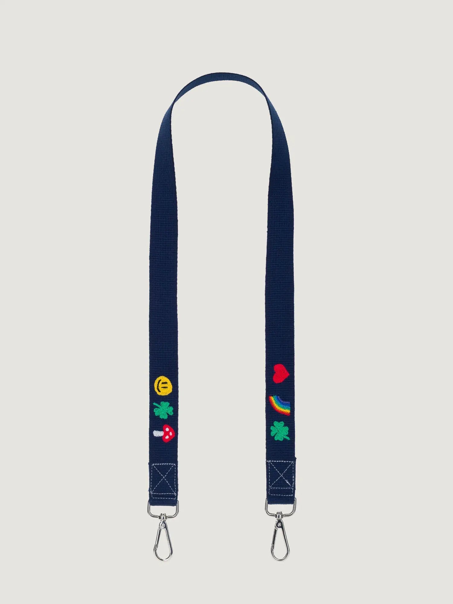 Embroidered Handle - MULTI-EMOJIS - Navy