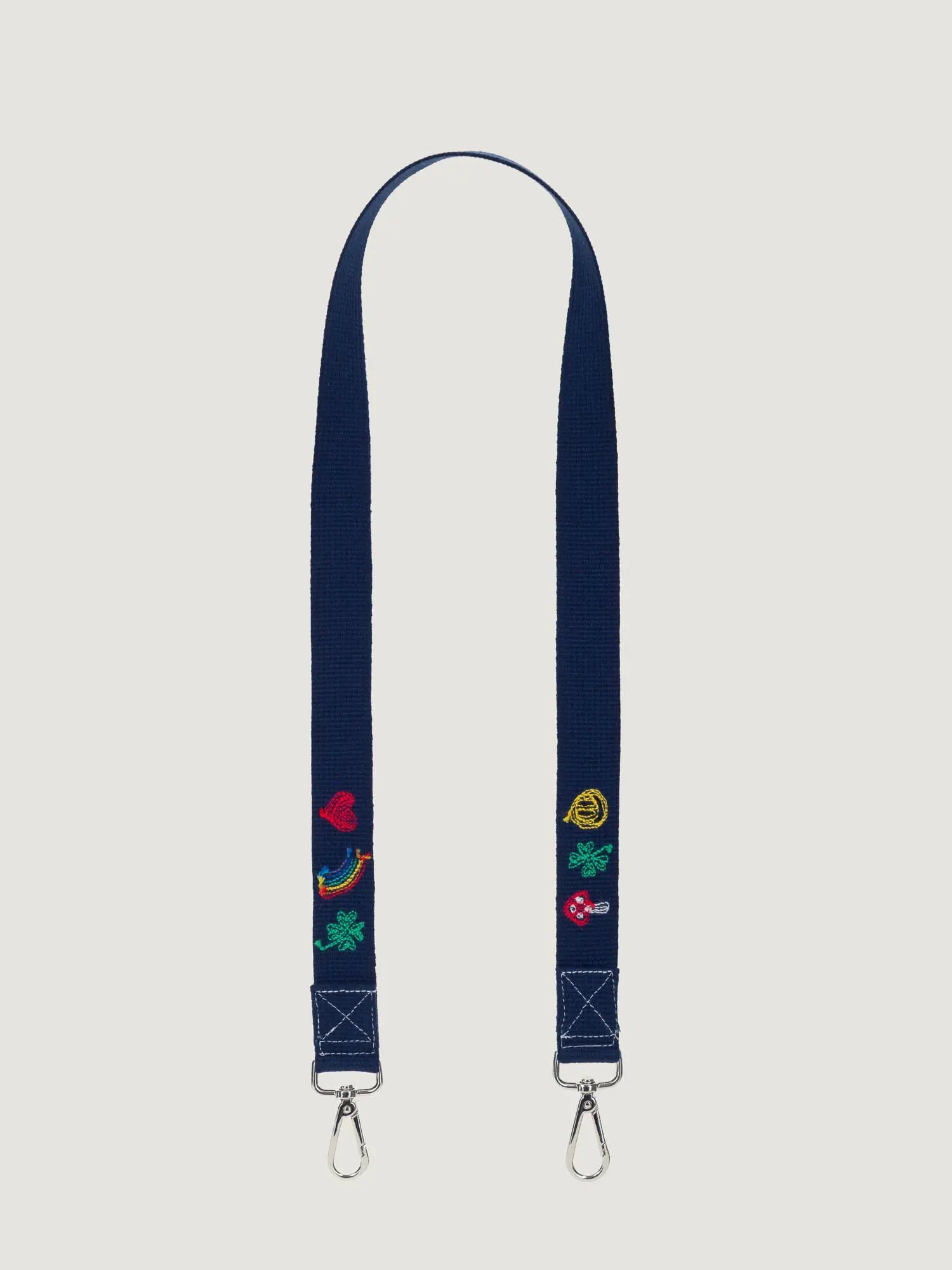 Embroidered Handle - MULTI-EMOJIS - Navy