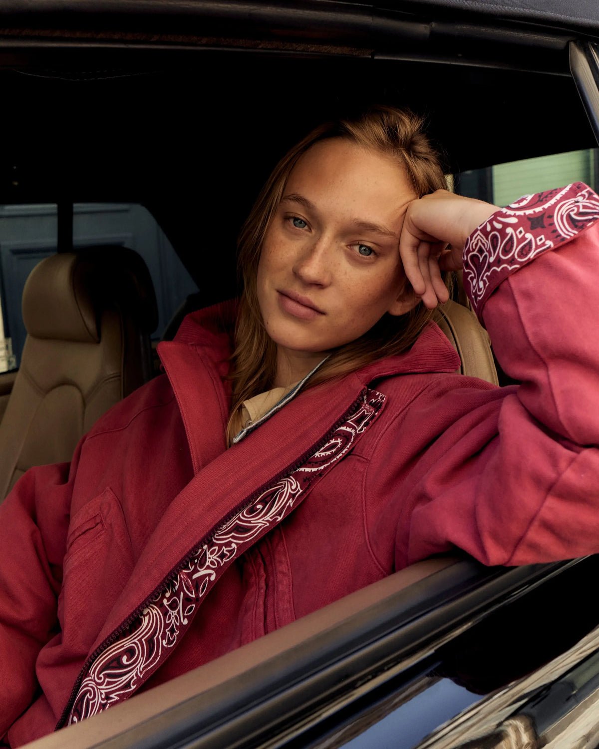 Barn Jacket - Cherry