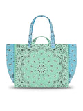 Maxi Cabas Matelassé - HOLIDAYS - Mint / Pale Blue