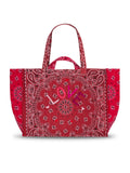 Quilted Maxi Cabas Tote - LOVE - Vintage Red / Real Red - PRE-ORDER