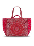 Quilted Maxi Cabas Tote - LOVE - Vintage Red / Real Red - PRE-ORDER