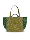 Quilted Medium Cabas Tote - LUCK - Bronze / Week-End Green - PRE-ORDER