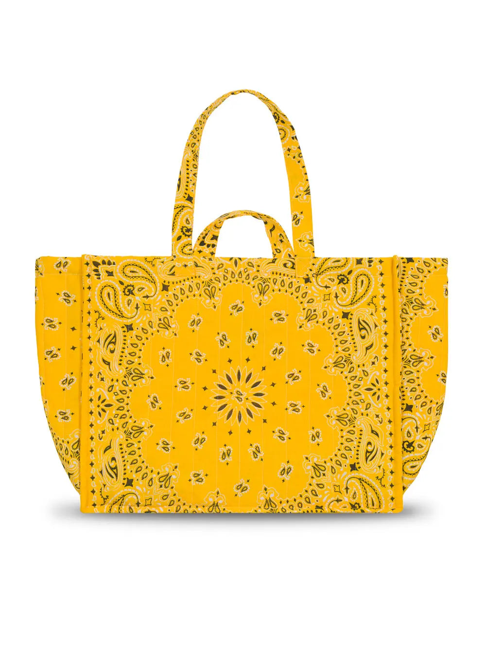 Maxi Cabas Matelassé - LOVE - All Gold Yellow