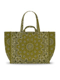 Quilted Maxi Cabas Tote - HAPPY FACE - All Bronze