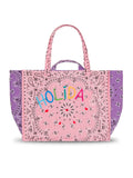 Quilted Maxi Cabas Tote - HOLIDAYS - Pale Pink / Lilac - PRE-ORDER