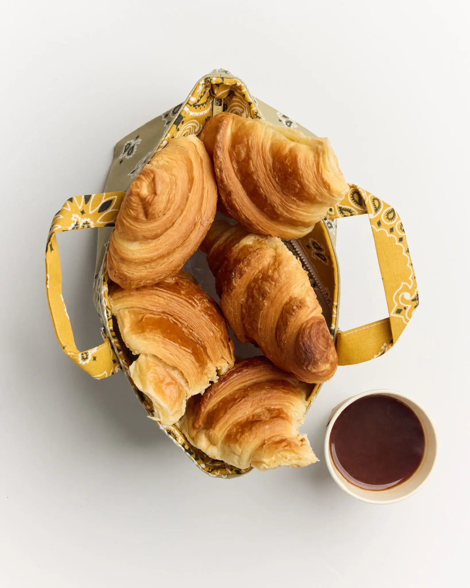 Mini Basket - Beige / Mustard