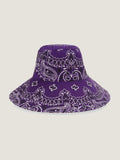 Hat - Violet / Beige