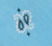 Bandana - Petite Broderie - LOVE - Pale Blue