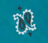Bandana - Petite Broderie - LOVE - Pétrole