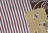 Bermuda rayé - Marron / Beige