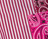Bermuda rayé - Bordeaux / Fuchsia
