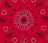 Bandana en soie - STAR - ROUGE - Petit Modèle