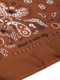 Silk Bandana - HAZELNUT - Large Size