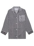 Chemise Rayée - Black / Pale Grey / Dark Grey