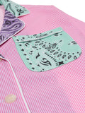 Chemise Rayée - Pink / Mint / Lilas