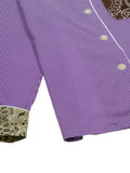 Striped Shirt - Purple / Beige / Brown
