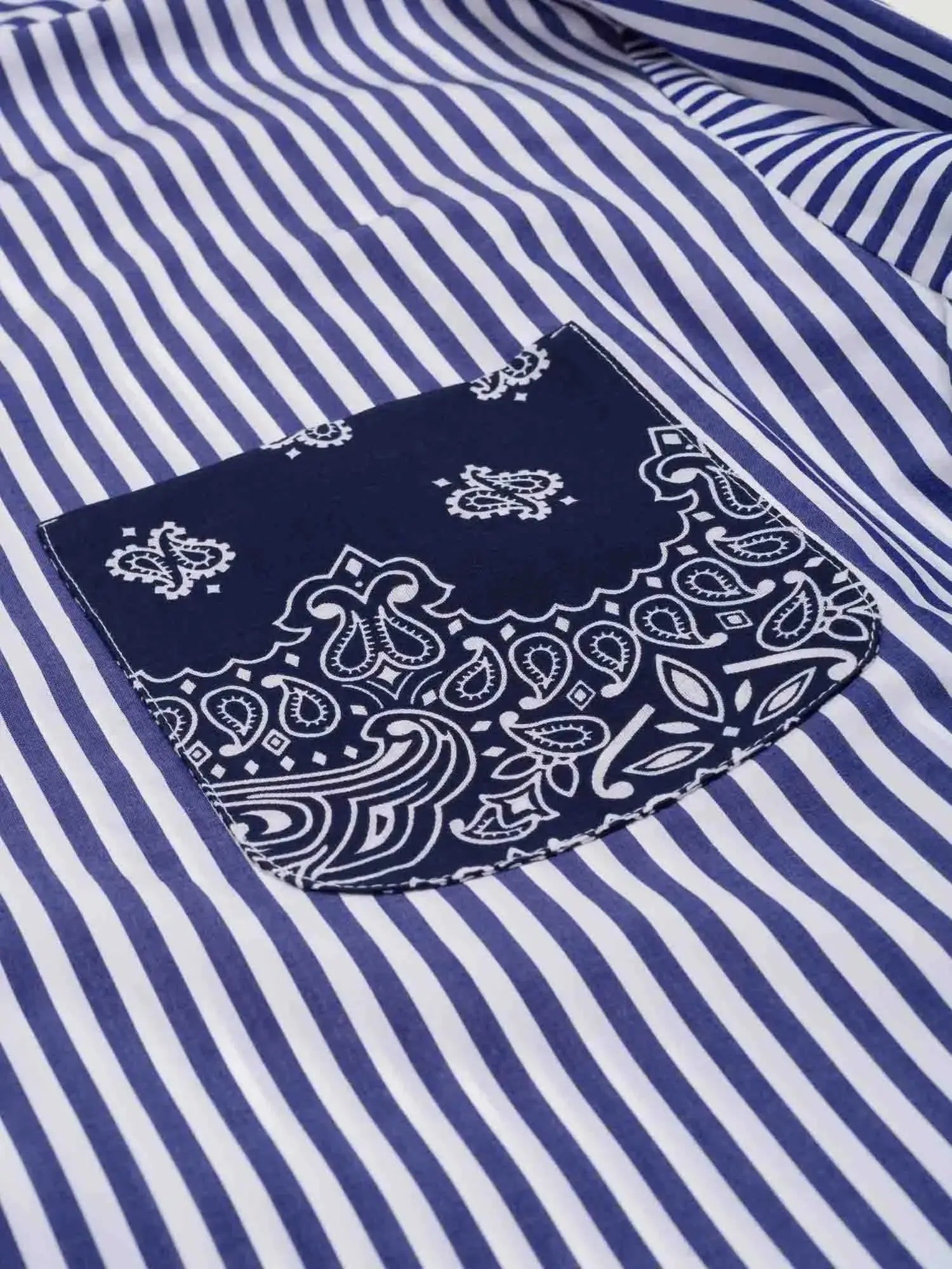 Unisex striped shirt - Navy