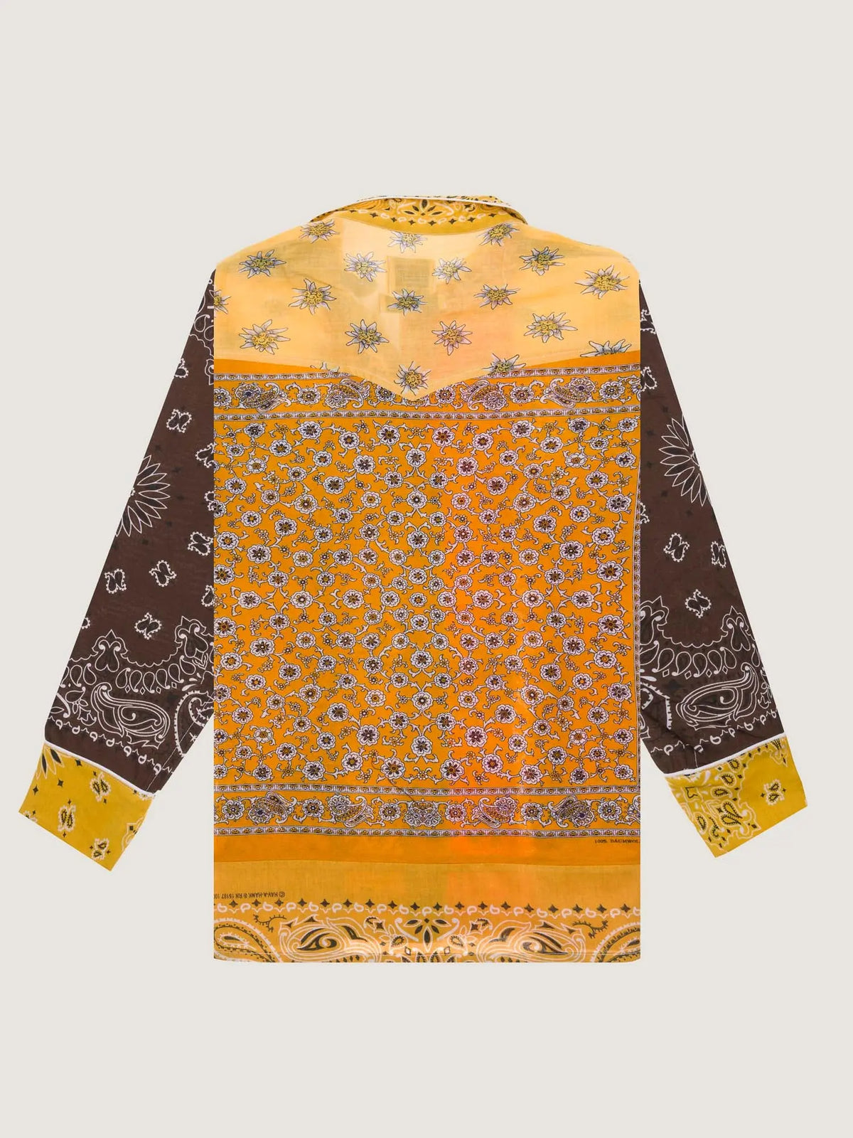 Shirt 187 - Mustard / Brown - Size M