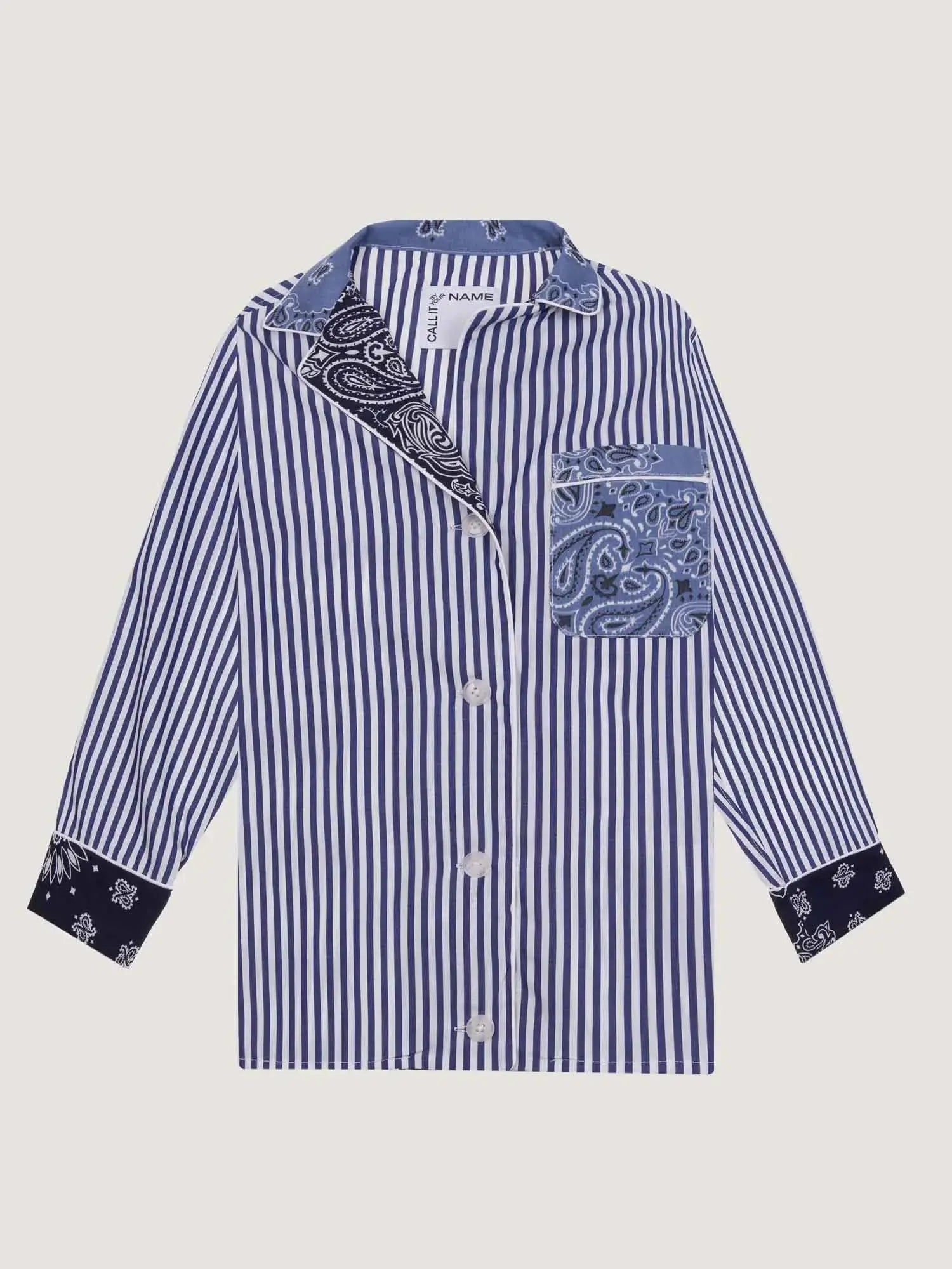 Chemise rayée - Navy
