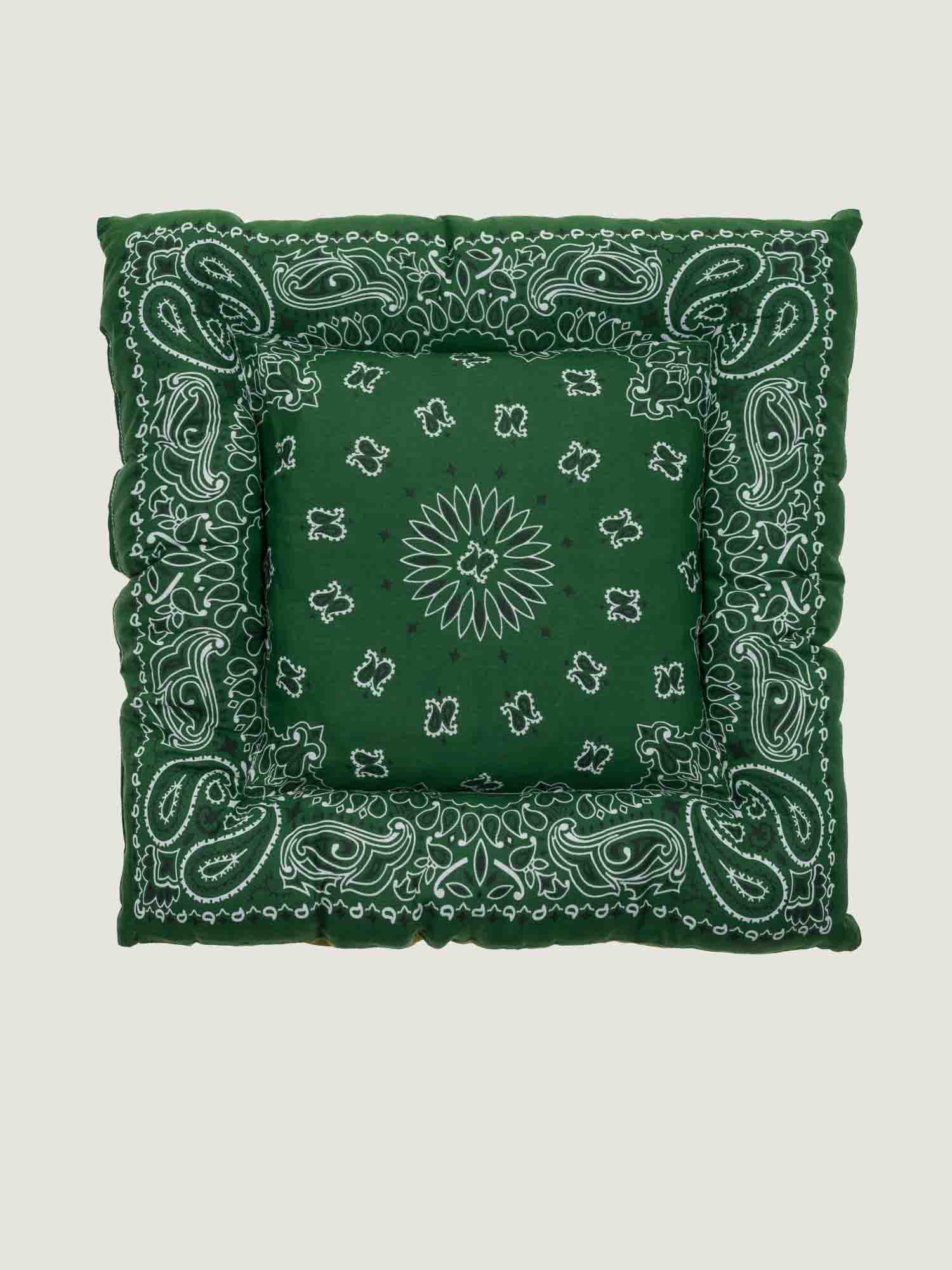 Dog cushion - Weekend Green / Bronze