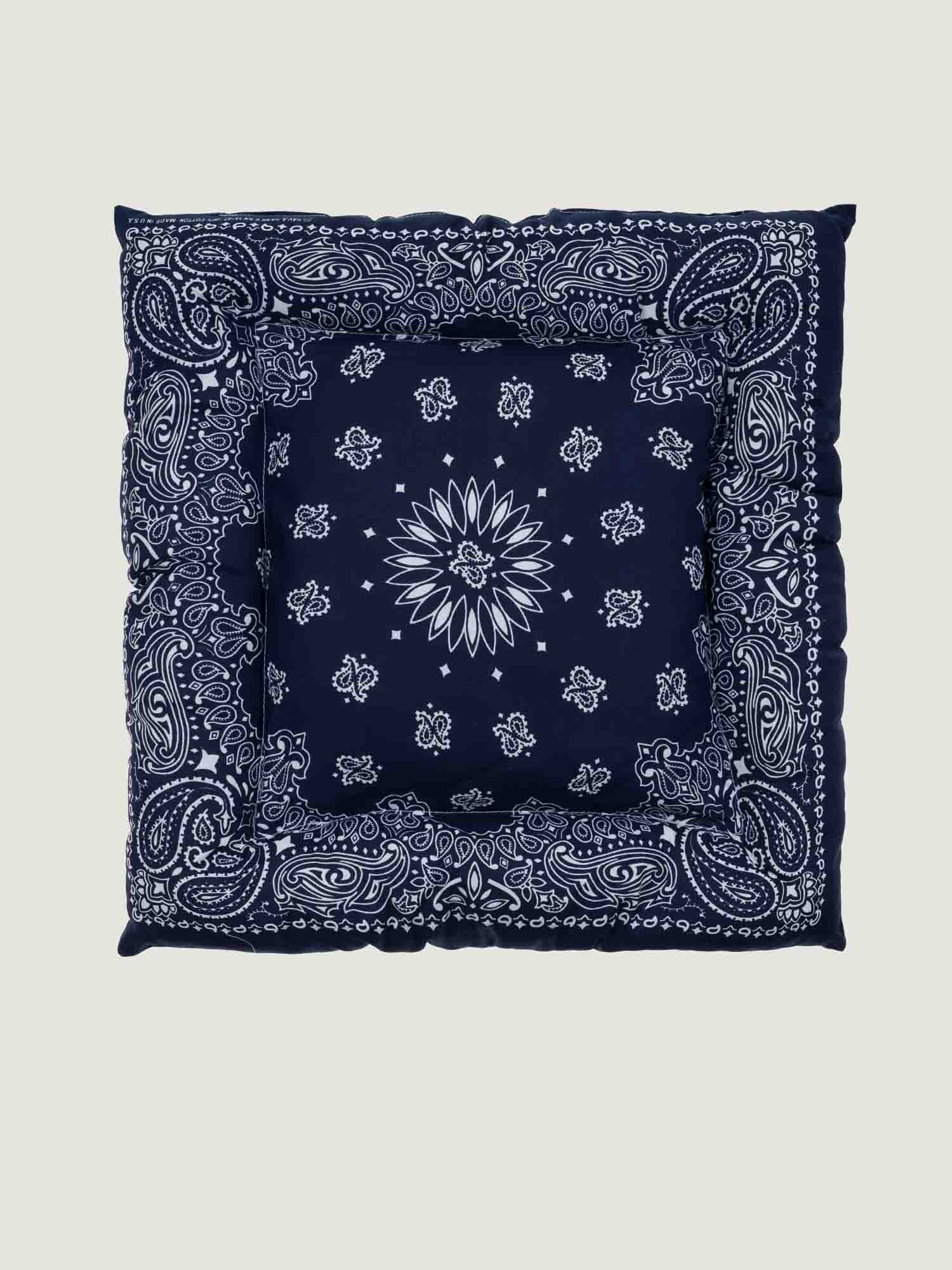 Dog cushion - Navy / Chambray