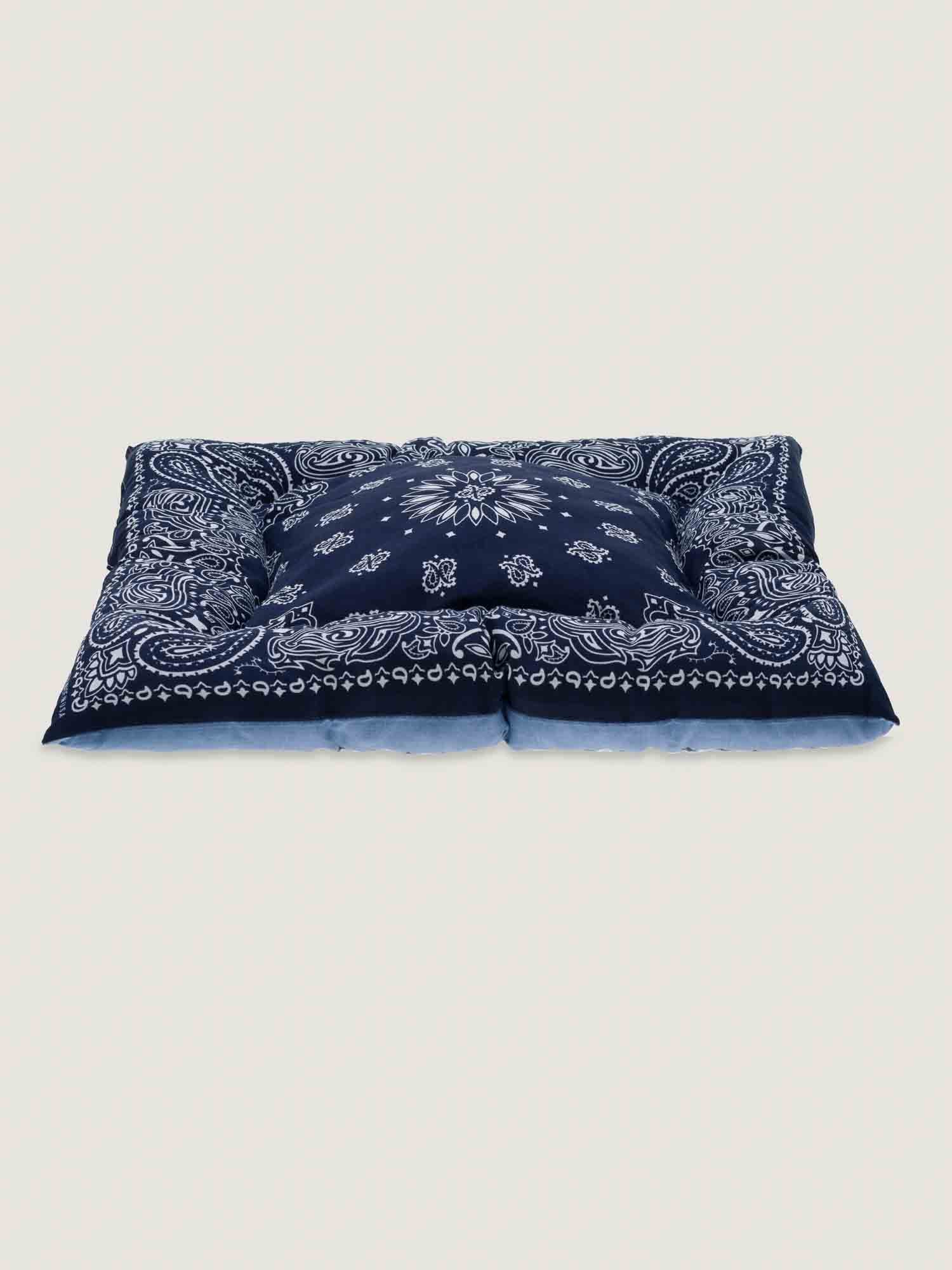 Dog cushion - Navy / Chambray