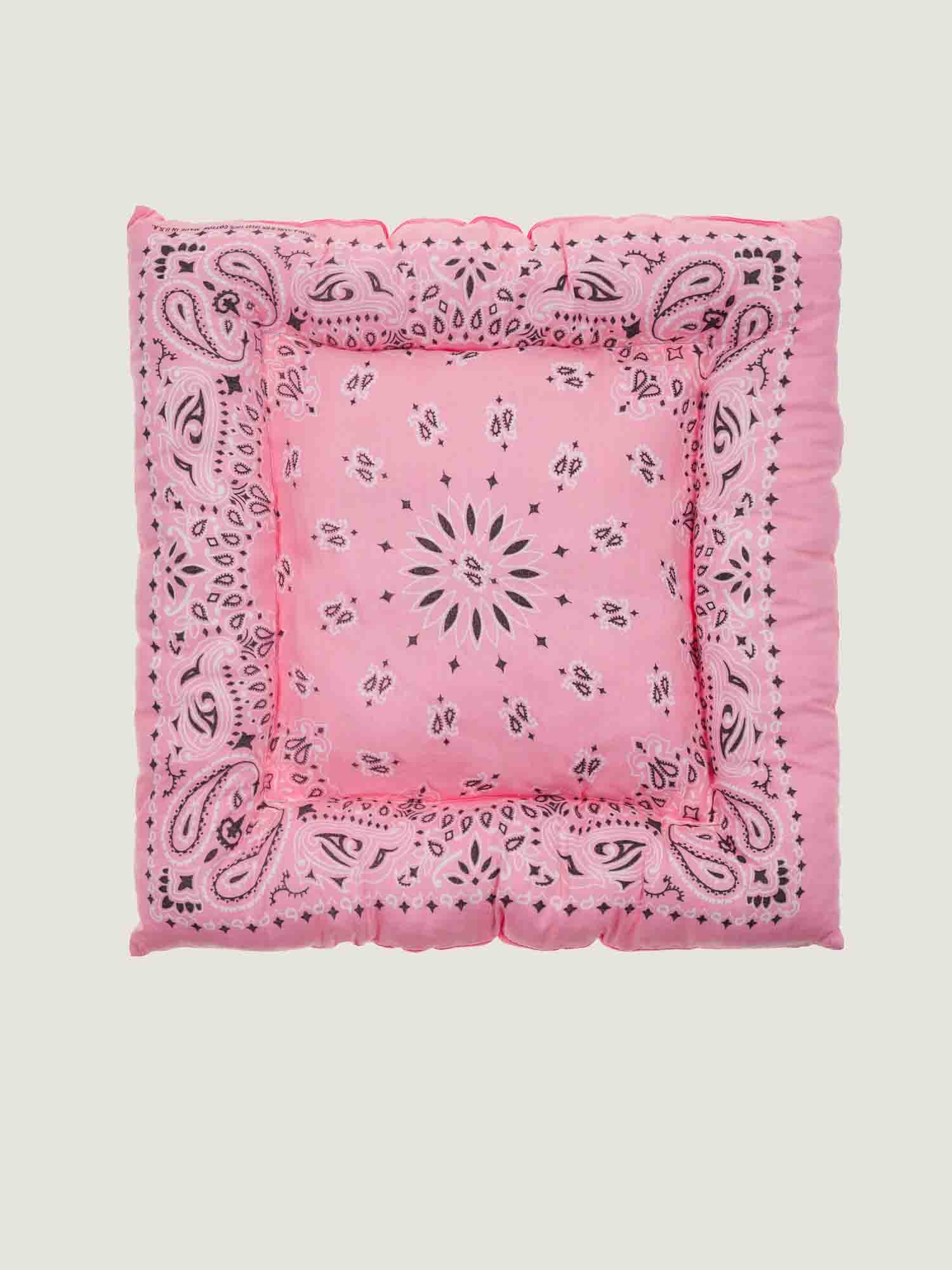 Dog cushion - Pale Pink / Strawberry Pink