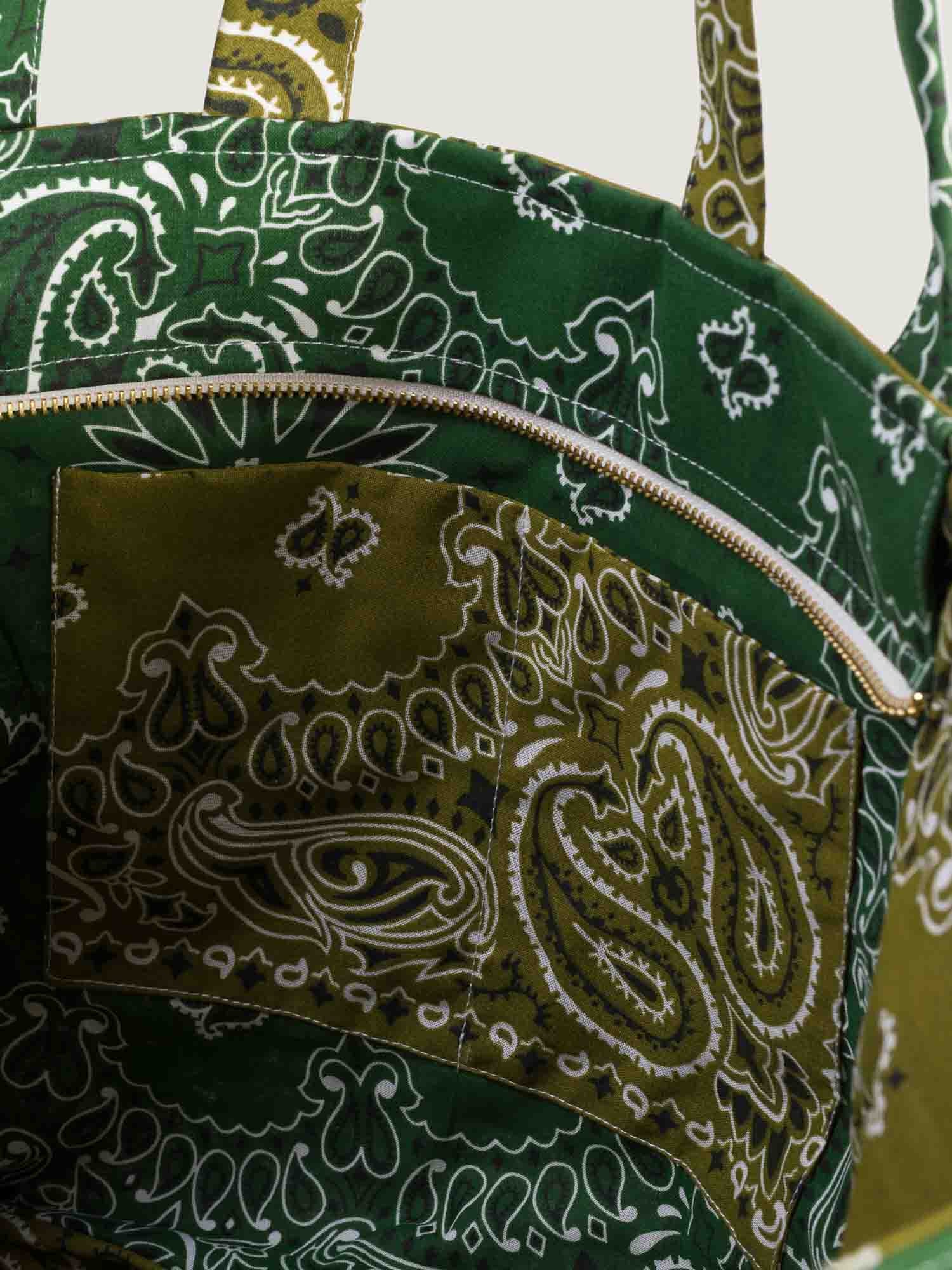 Trapeze bag - Bronze / Week-end Green