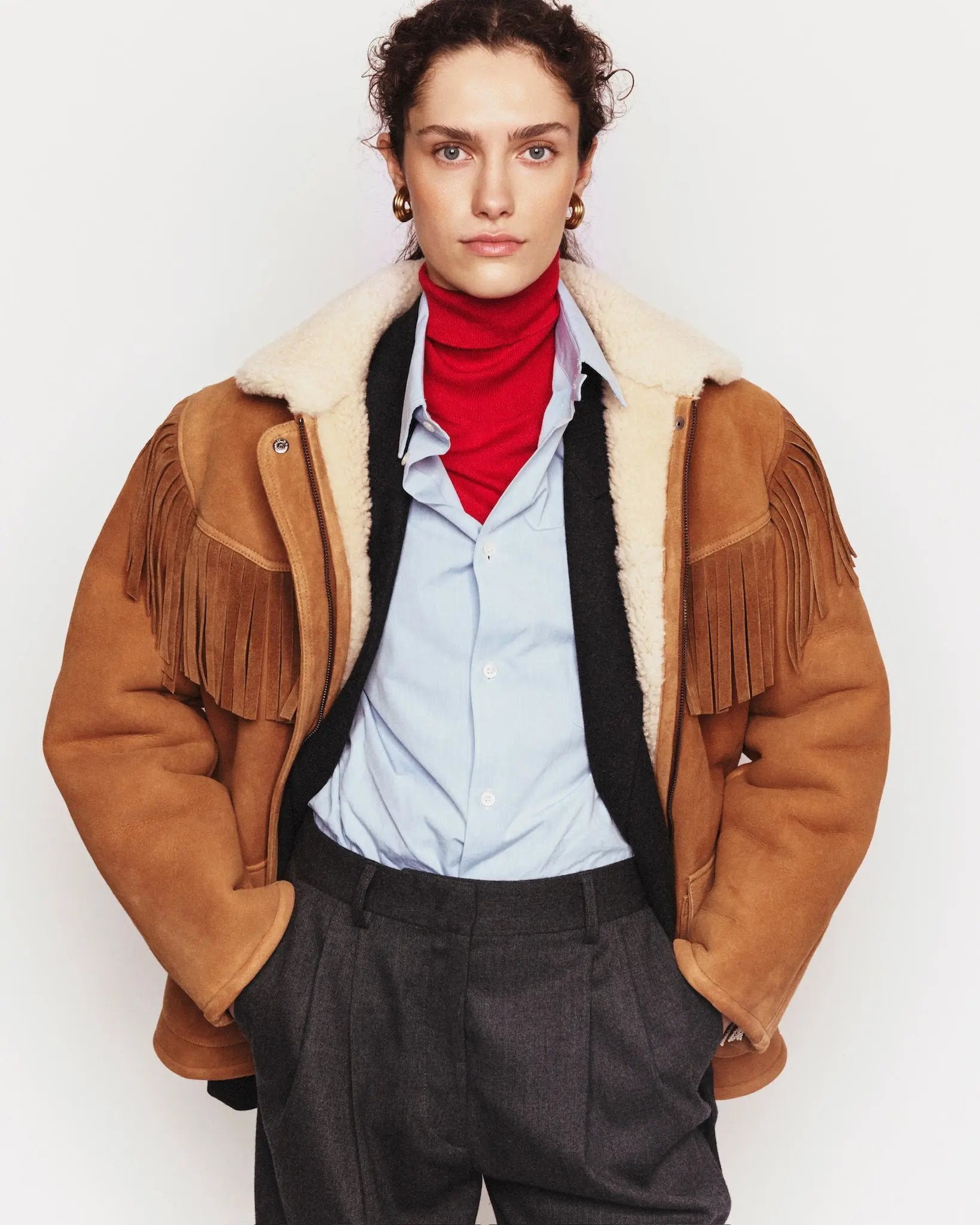 Shearling Jacket - Camel