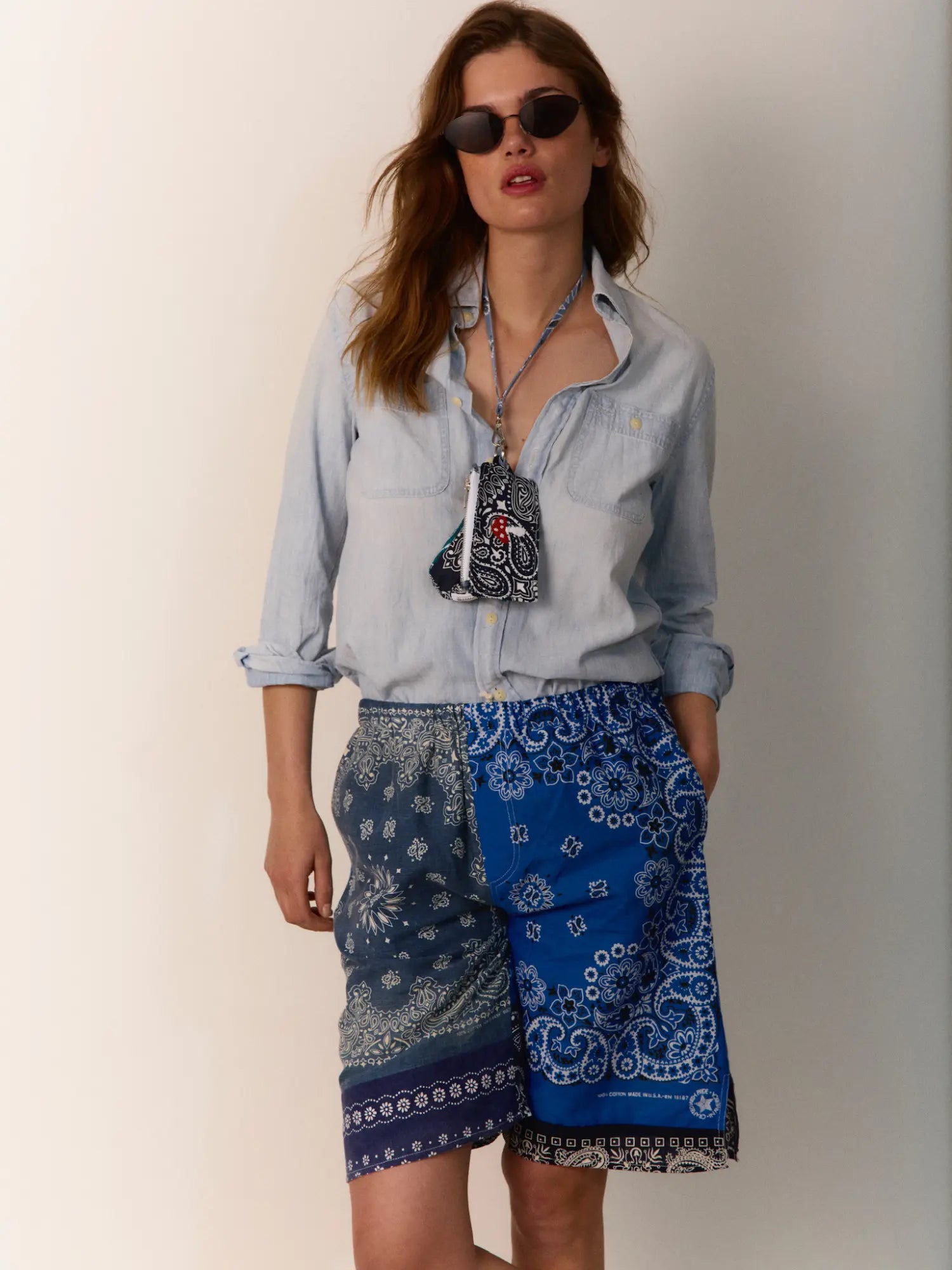 Unisex Bermuda shorts 15 - Navy / Indigo - Size M