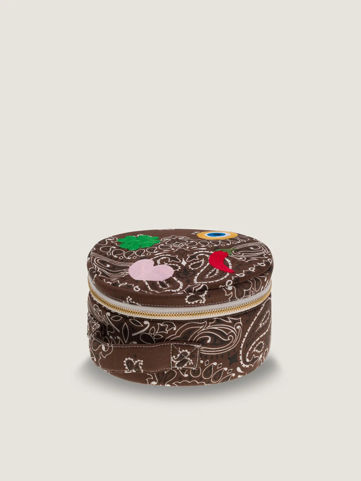 Grande Boîte à Bijoux - Marron / bordeaux