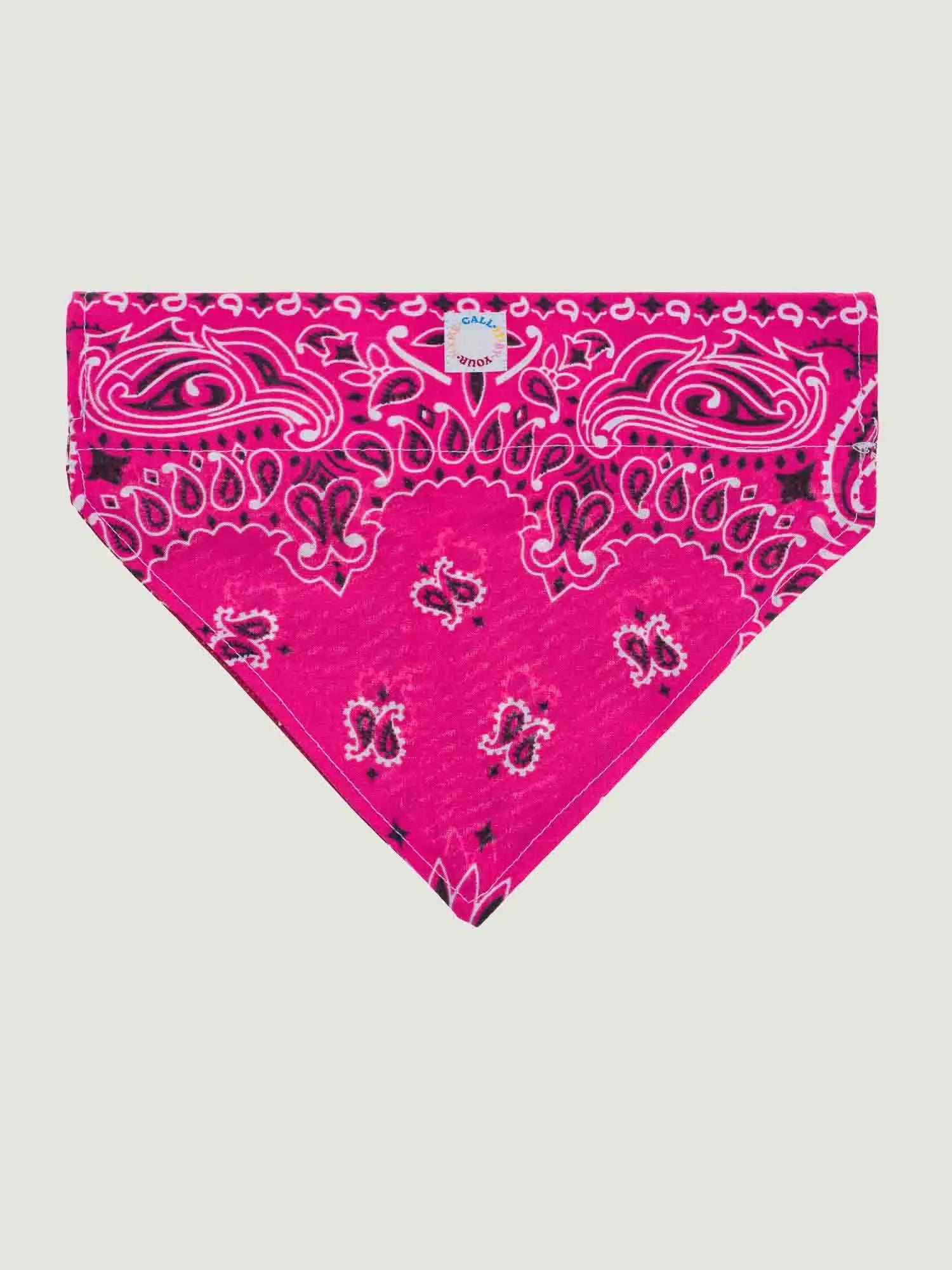 Grand bandana collier chien - Bordeaux / Fuschia