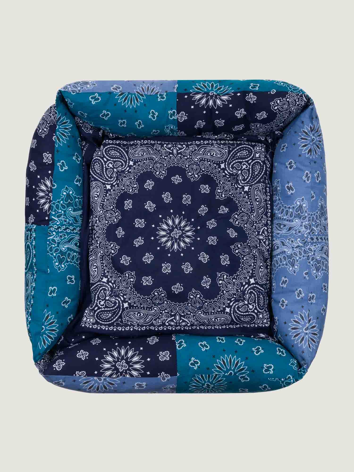 Large dog basket - Navy / Colorblock