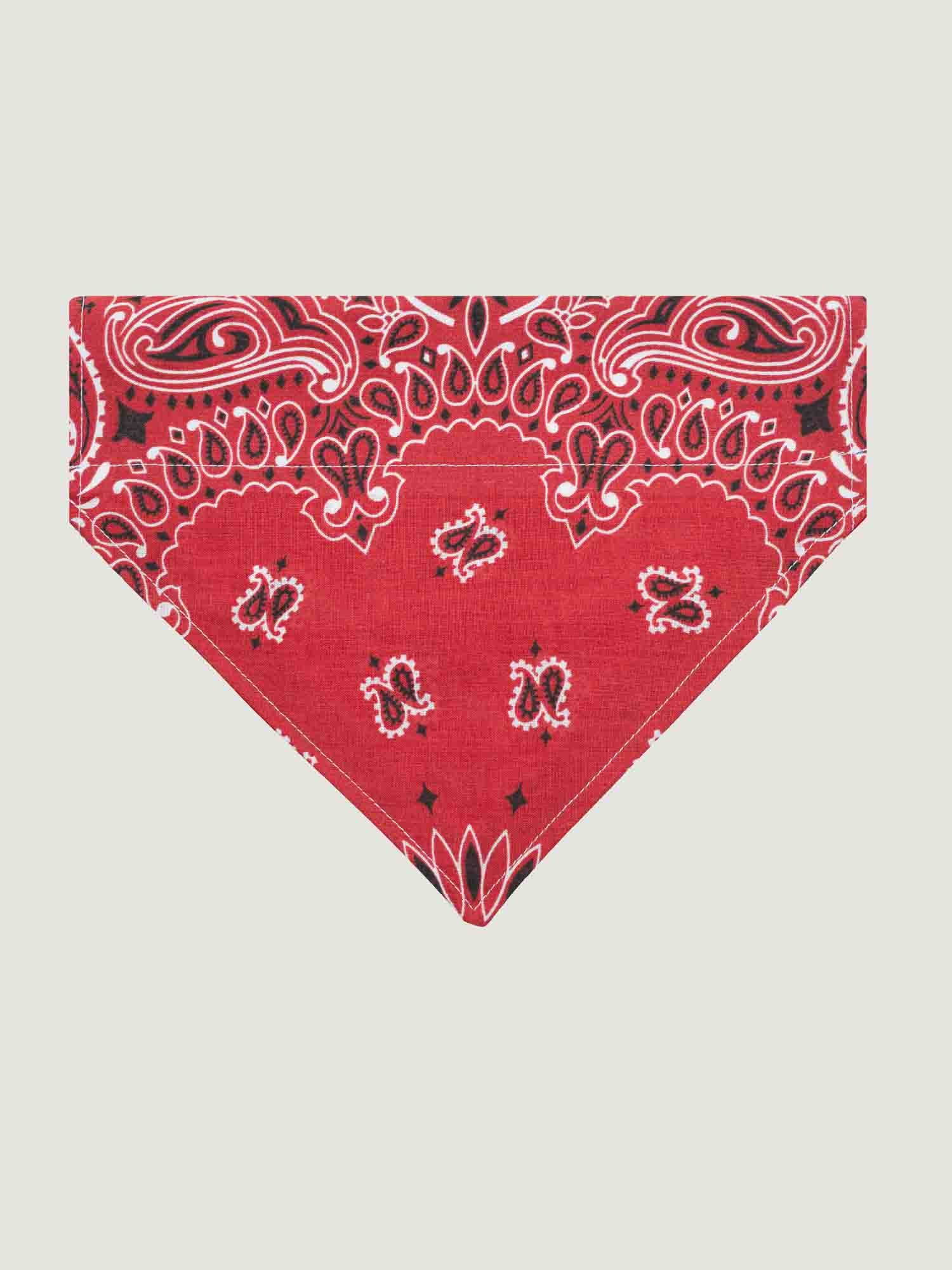 Grand bandana collier chien - Vintage red / Real red