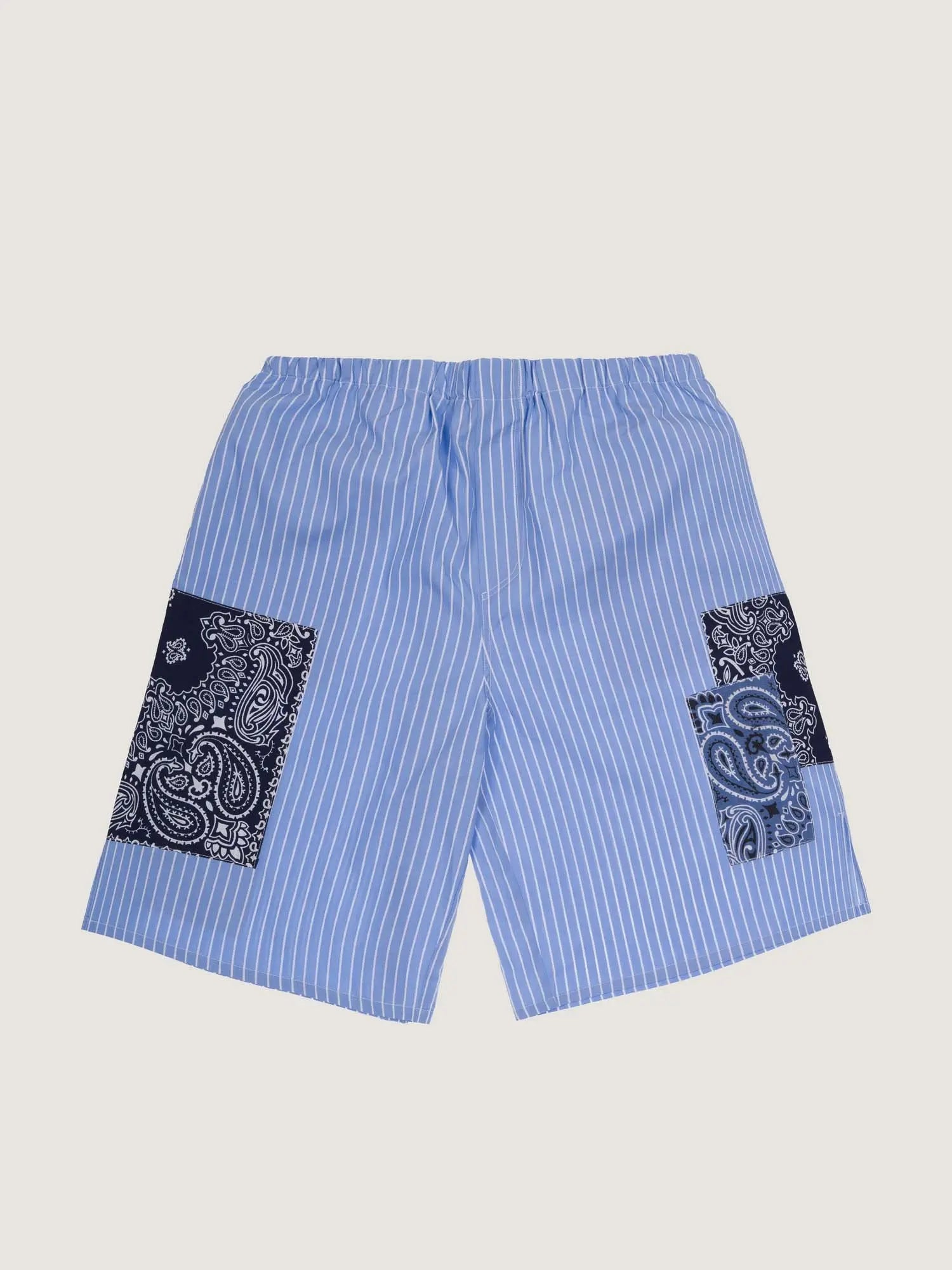 Bermuda rayé - Chambray / Navy