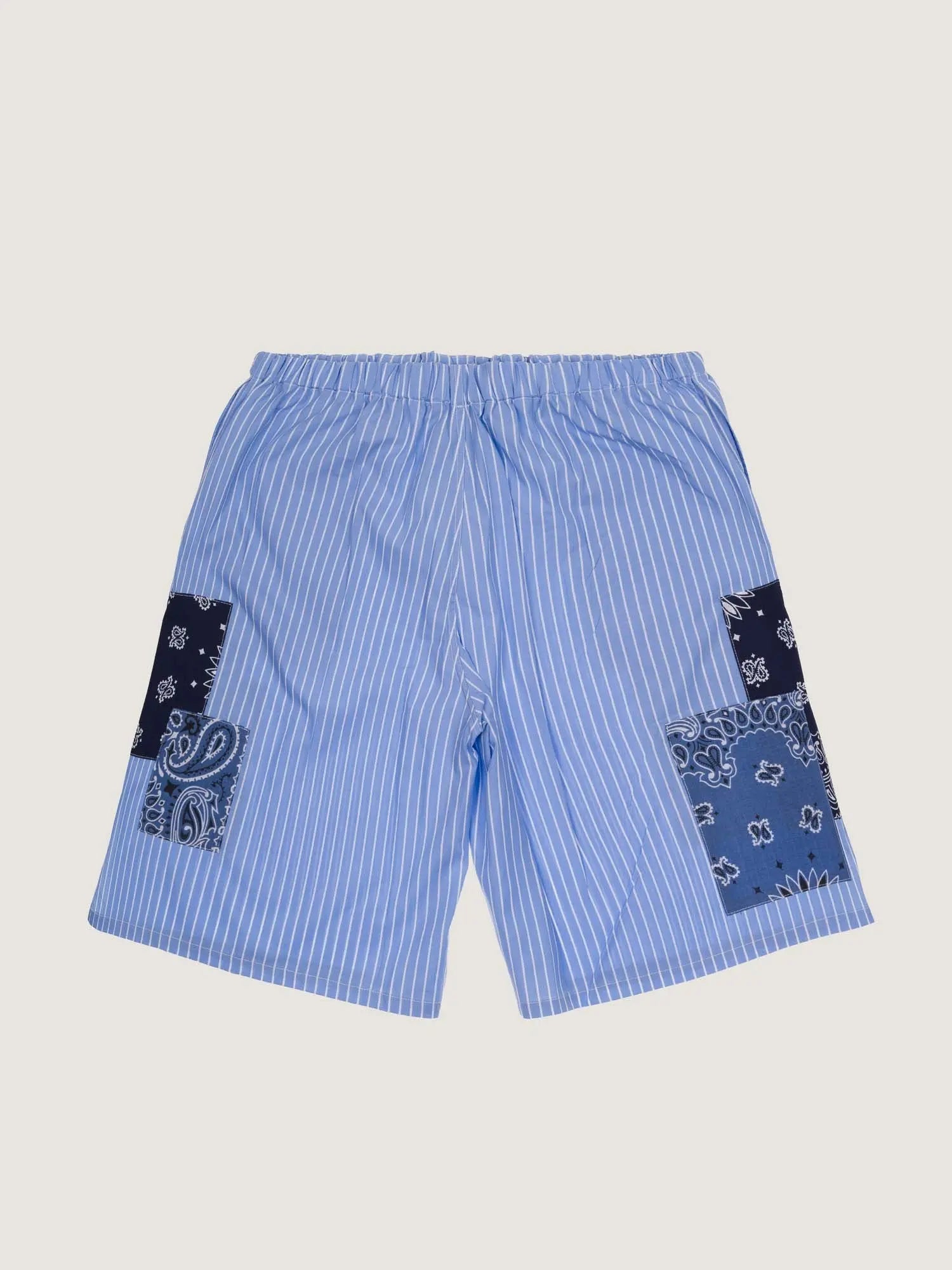 Bermuda rayé - Chambray / Navy