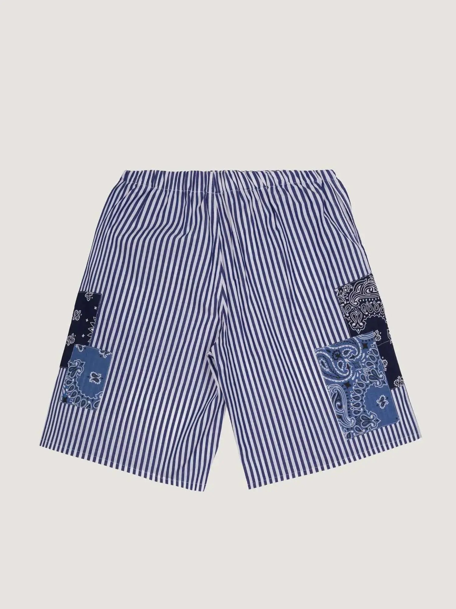 Bermuda rayé - Navy