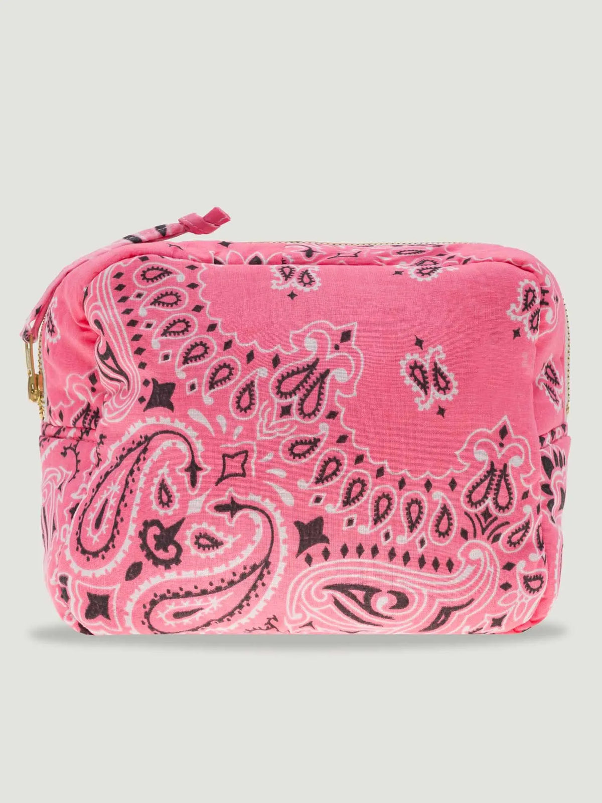 Rectangular Toiletry Bag - MULTI-EMOJIS HAPPY FACE - Strawberry Pink / Pale Pink