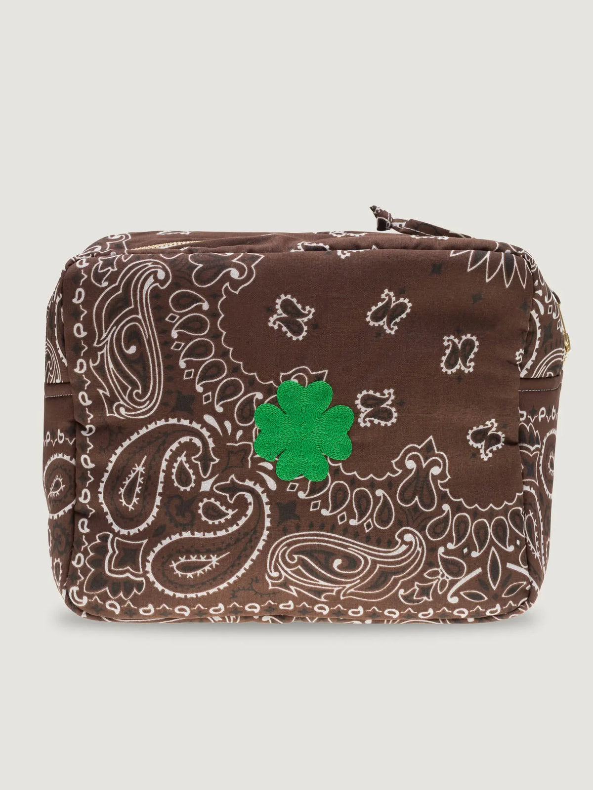Trousse de toilette rectangle - TREFLE - All Marron