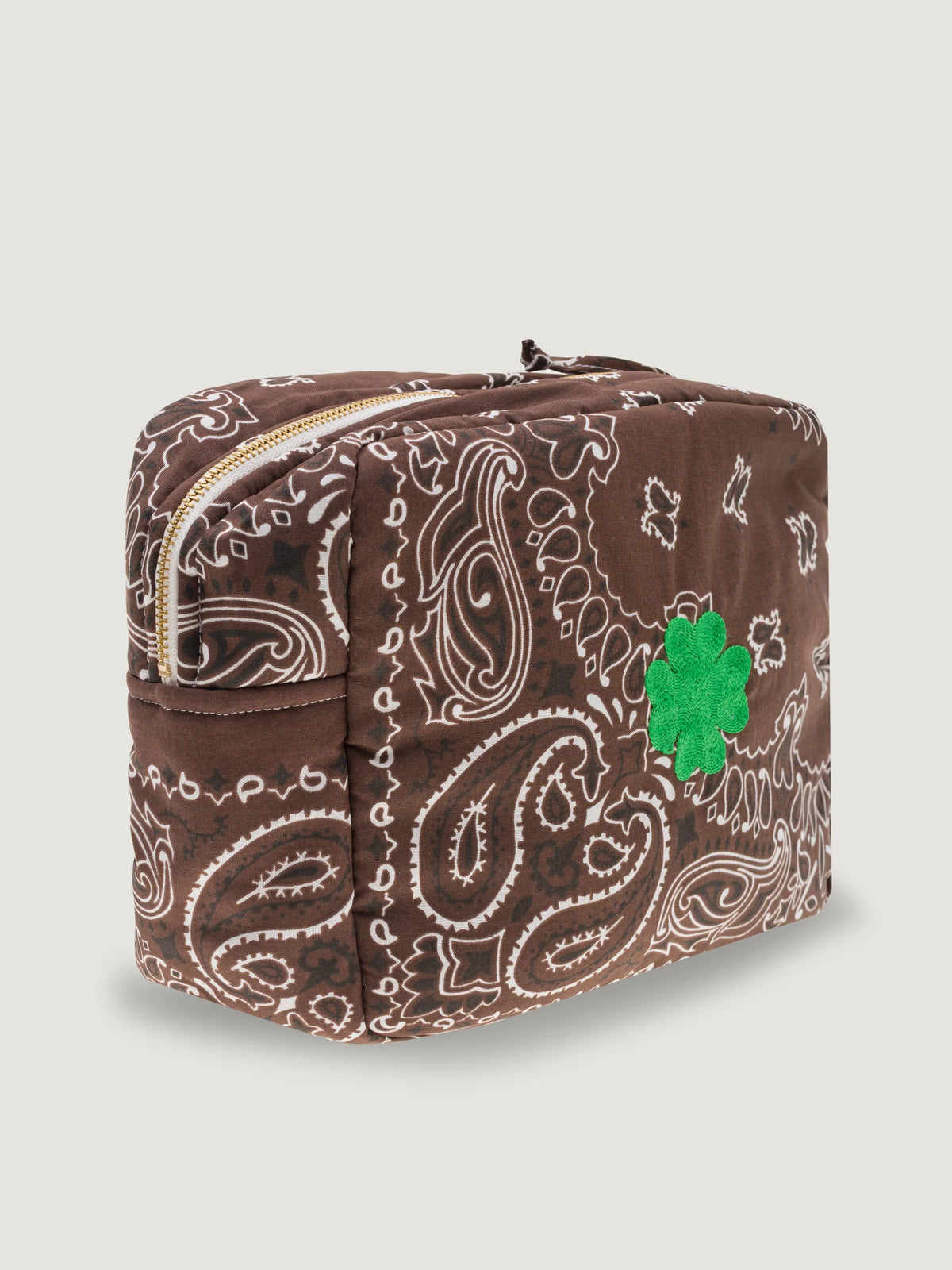 Trousse de toilette rectangle - TREFLE - All Marron