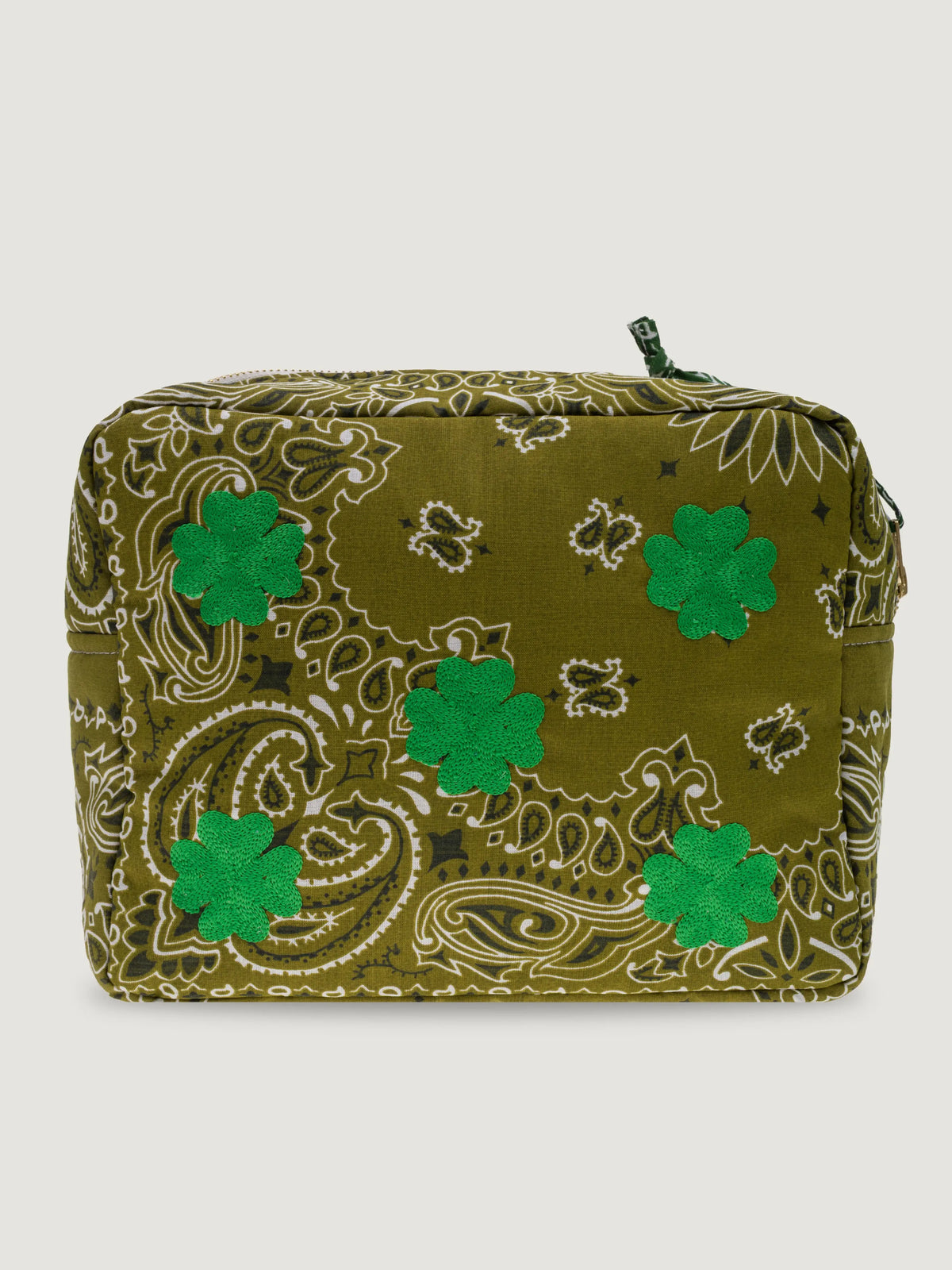 Trousse de toilette rectangle - MULTI-EMOJIS TREFLE - Bronze / Vert week-end