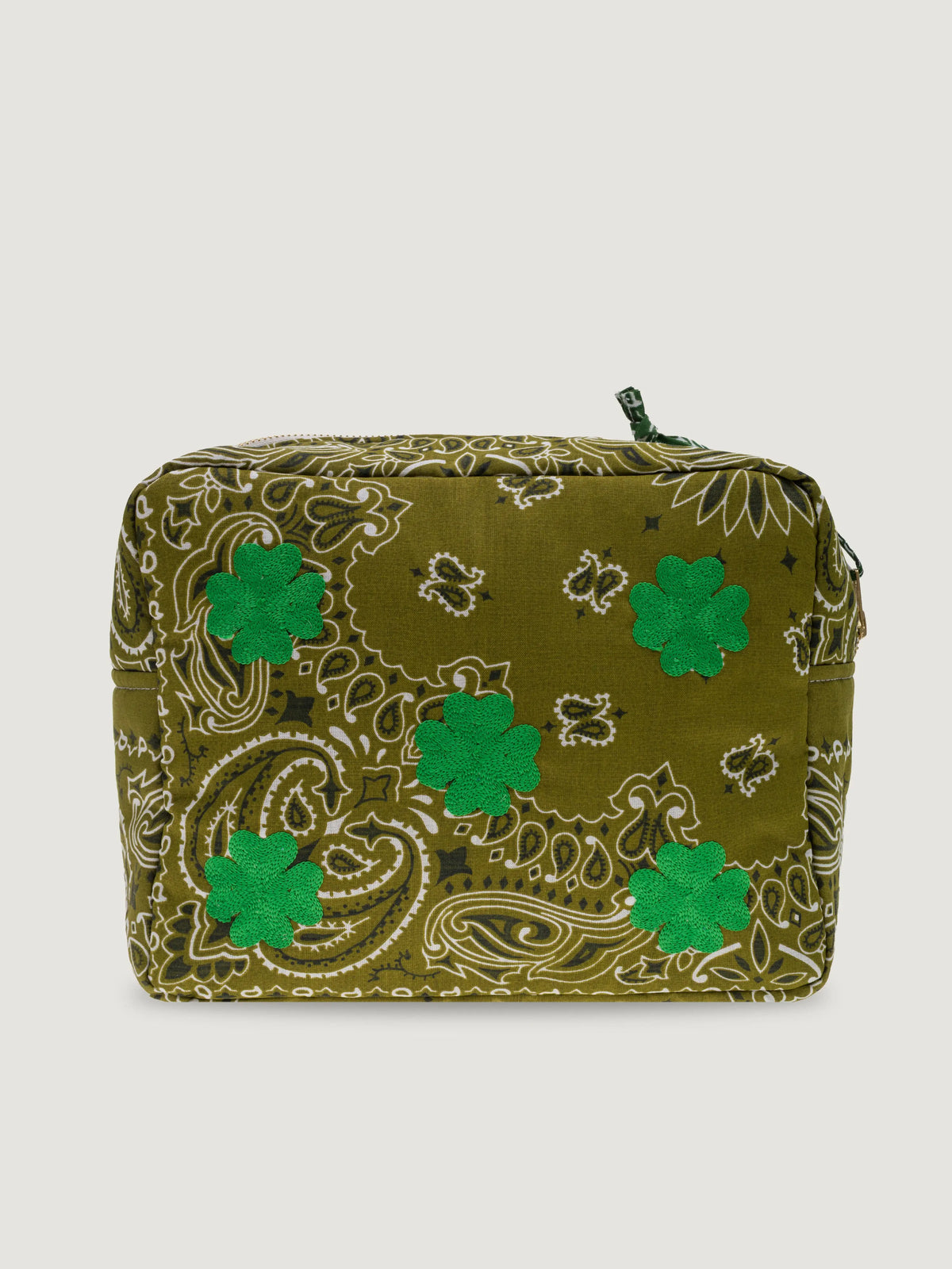 Trousse de toilette rectangle - MULTI-EMOJIS TREFLE - Bronze / Vert week-end