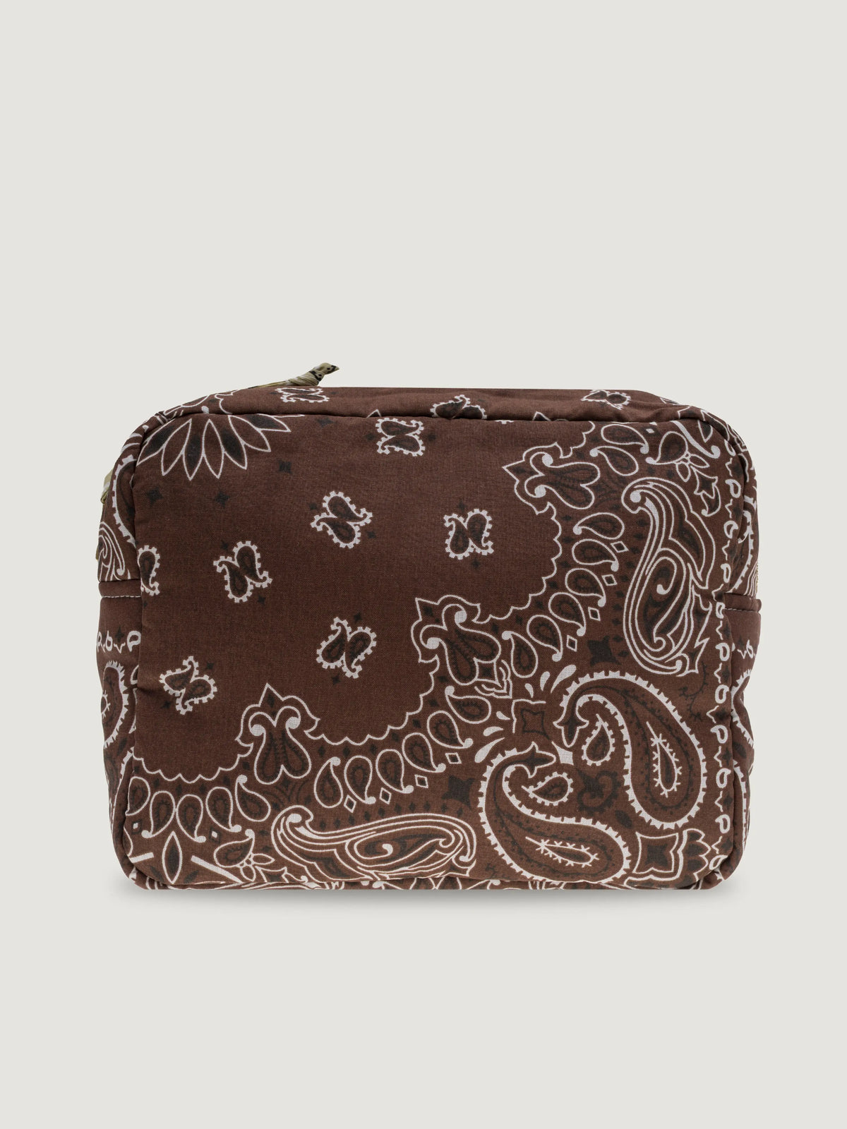 Trousse de toilette rectangle - MULTI-EMOJIS TREFLE - Marron / Beige
