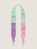 Large Bag Strap - Mint / Pale Pink / Purple - Tricolor