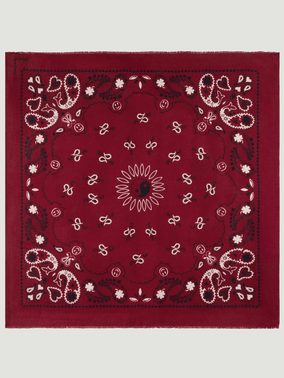 Paisley Stole - BURGUNDY