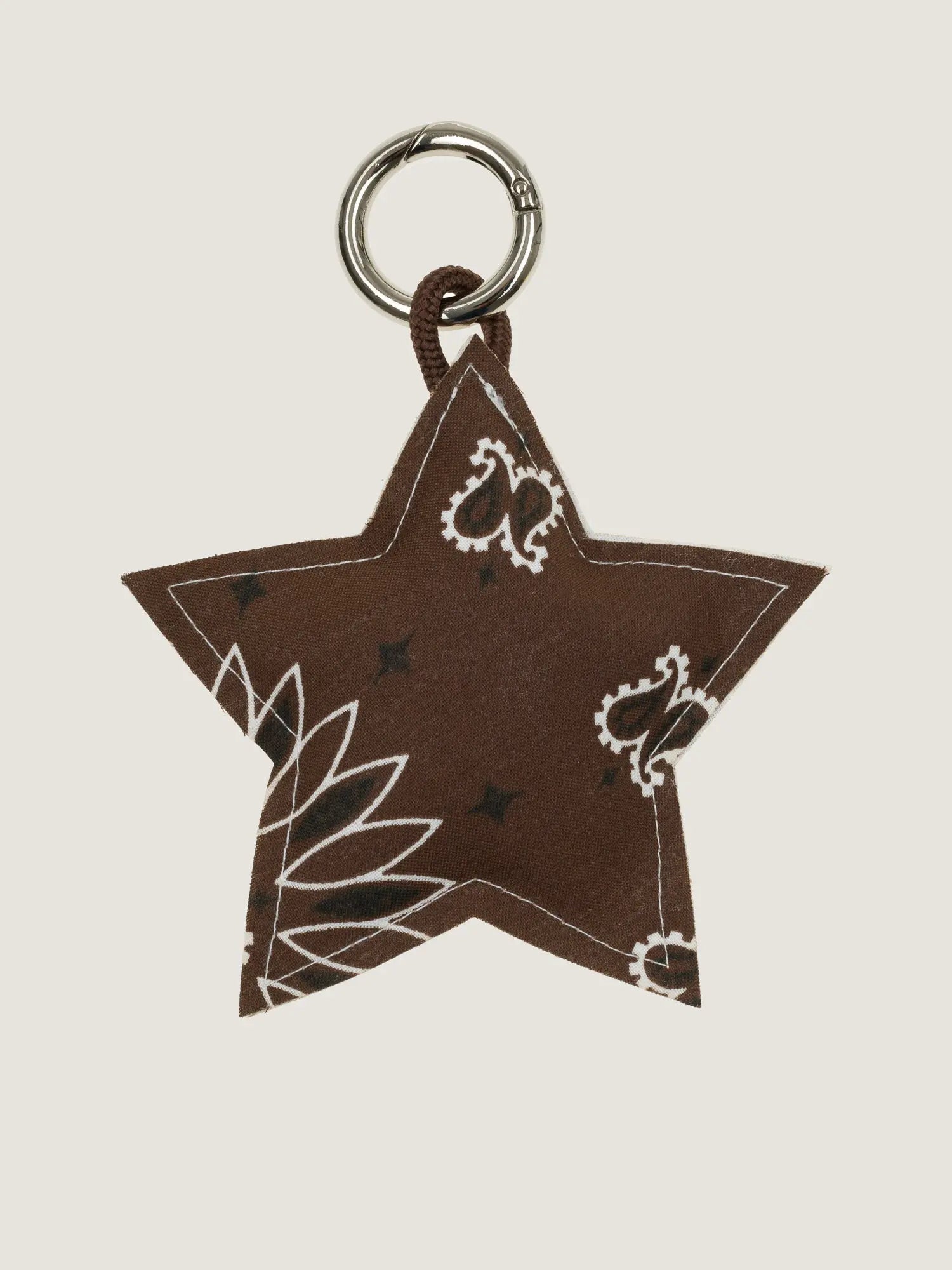Key ring - STAR - Brown / Beige