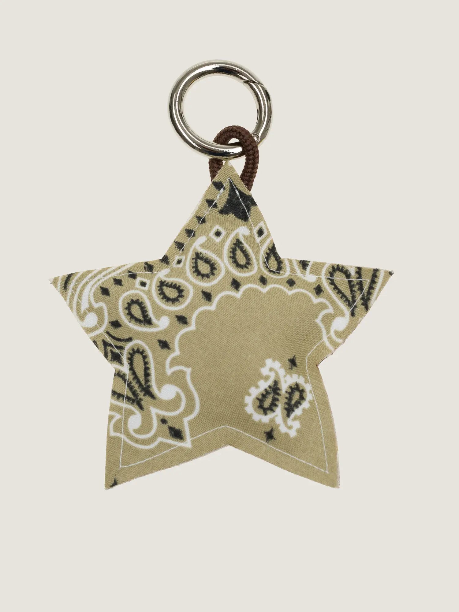 Key ring - STAR - Brown / Beige